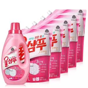 애경산업 울샴푸 오리지널 2L+리필 1.8L x 5팩 민감한 모든 옷 중성세제