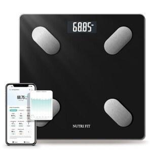 NUTRI FIT 체중 체성분 모니터용 스마트 체중계 체지방 체중계 BMI 디지털 장비 블루투스 정확한 사용자 포함 가정용 동기화 근육량 욕실