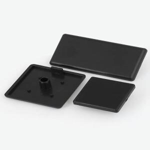 10pcs/20pcs 알루미늄 프로파일 엔드 캡 2020 3030 4040 4545 EU 용 플라스틱 커버 플레이트 검정색