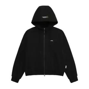 내셔널지오그래픽 N244WFT910 여성 메이든 기모 후드집업 CARBON BLACK 902629