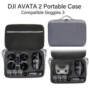 DJI Avata 2 휴대용 케이스 호환 고글 3 플라이 스마트 콤보 대용량 FPV RC 보관 가방 야외 촬영