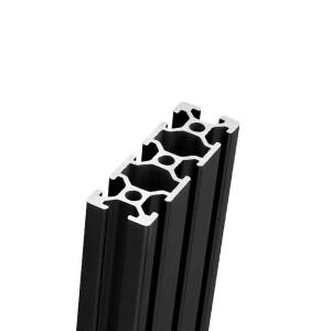 1/4Pcs 검정색 2060 T-슬롯 유럽 표준 양극 처리 된 알루미늄 프로파일 압출 CNC 3D 프린터 용 100-1000mm