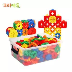 유아 감각발달 교구 크리에듀 사각블럭250pcs