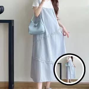 맘콩 멜방원피스 임산부옷 임산부원피스 여름 임부복 멜방 TLa0027