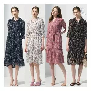 론칭가69,900원 55~99 쉬폰 나염 여름 원피스 2종 Set 바캉스 휴양지 휴가 피서 233170