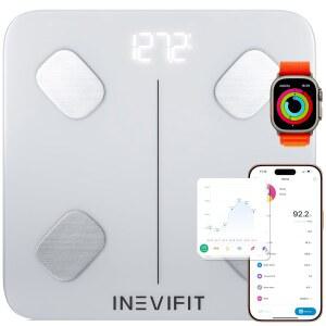 INEVIFIT 스마트 체지방 저울 매우 정확한 욕실 질량 사용자용 근육 블루투스 무제한 내장 WHT 지방 분석기 디지털 체성분 체중 체지방 측정 ECO