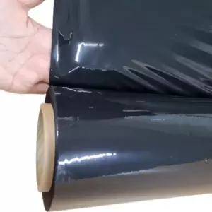 1롤 흑색 블랙 공업용 랩 포장용 스트레치 필름 국산 Stretch wrap film 케이블랩 검정