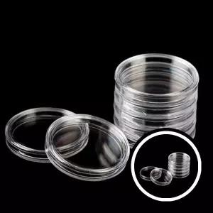 27mm 25mm 보관 캡슐 100p 코인 동전 수집품 보관함 컬렉션 보관함용품 TLa4432