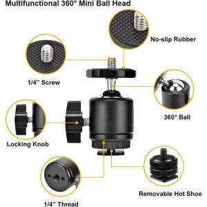 1/4 나사 360도 볼 헤드 짐벌 빠른 조정 브래킷 삼각대 스포츠 카메라 DJI 인스타360 호환 Gopro에 적합
