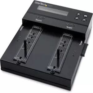 StarTech.com 독립형 듀얼 베이 M.2 SATA/NVMe 복제기/지우기 PCIe AHCI/NVMe/SATA용 HDD/SSD 클론/와이퍼