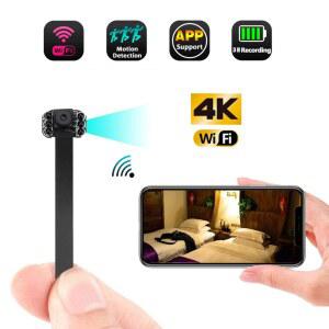 레트로캠코더 빈티지 카메라 비디오 1080P 미니 와이파이 APP 모니터링 휴대용 캠코더 HD 4K 원격