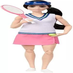 바비 인형 액세서리 라켓과 공이 달린 커리어 테니스 선수