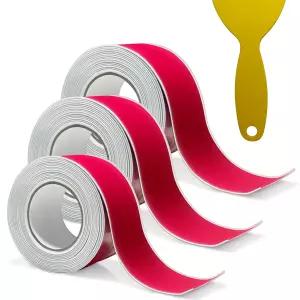 욕조용 흰색 코르크 테이프 3롤 셀프 스트립 방수 화장실 베이스 실러 실런트
