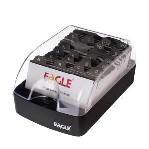 EAGLE 명함 상자 푸시 버튼 최대 카드 350장의 보관