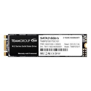 TEAMGROUP MS30 1TB SLC 캐시 3D NAND TLC M.2 2280 SATA III 6Gb/s 내장 솔리드 스테이트 드라이브 SSD(읽기/쓰기 속도 최대 530 /480MB/s) 노트북 PC 데스크톱 TM8PS7001T0C101과 호환됨