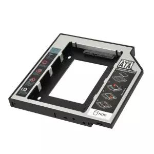 노트북 DVD-ROM 용 9.5mm/12.7mm 범용 2 차 Hdd 캐디 SATA 3.0 어댑터 2.5 인치 SSD 케이스 하드 디스크