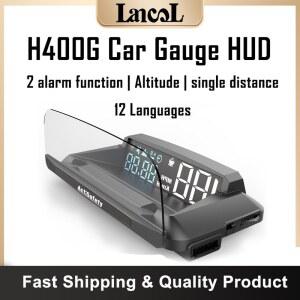 헤드업디스플레이 HUD H400G 자동 게이지 GPS 속도계 차량용 알람 기능이있는 디스플레이 전자
