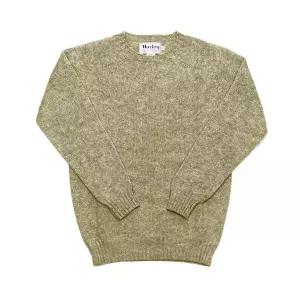 [할리오브스코틀랜드] 남성 SHAGGY 라운드 니트(M3834 7 SHAGGY PEBBLE)