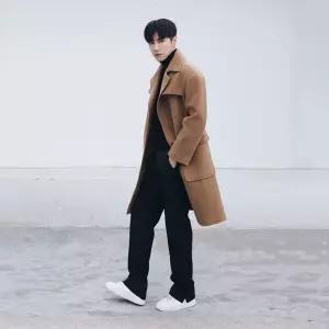 하프 모직 캐주얼 남자하프코트 코트 오버핏 남중부 빅포켓 트렌치 ible1