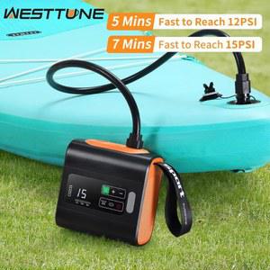전동폼건 세차 분무기 WESTTUNE 야외 무선 여행용 펌프 미니 휴대용 에어 전기 매트용 디플레이터 인플레이터블 진공