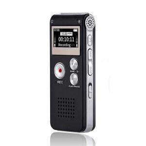 디지털 음성 녹음기 16GB 강의용 재생 업그레이드 USB 충전식 딕터폰 장치 테이프 소형 포함