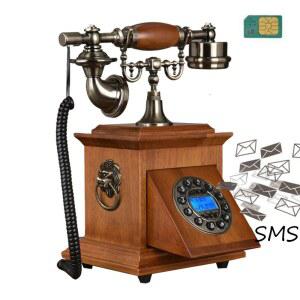 벽걸이전화기 무선 전화 GSM 유선전화 SIM 전화기 가정 레트로 카드 나무 사무실 금속 노인용 호텔