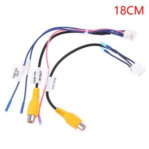 후방카메라배선 RCA 후진 후방 어댑터 케이블 백업 스테레오 보기 1PC 10 DVD 라디오 커넥터 모니터 차량용 카메라용