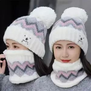 한파탈출 데일리 안감 포근 모자 워머 세트 목도리 털모자 방한 보온
