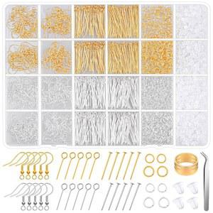저자극 귀걸이 점프 키트 링으로 후크가 소견 용품 제작 포함된 2000PCS 모다크래프트