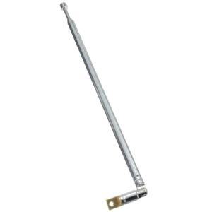 휴대용 텔레스코픽 회전식 안테나 라디오 TV용 교체 60cm FM 6 섹션