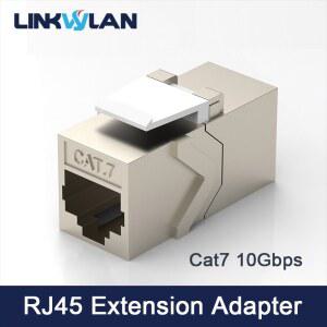 랜커플러 랜선 커플러 분배기 LINKWYLAN CAT76A 키스톤 LAN 커넥터 SHEILDED 케이블 인라인 RJ45 연장 어댑터 패치 이더넷 패널