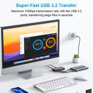 USB 3.2 스위치2 호환 In 4 Out C KVM 스위처 10Gbps 공유 키보드 마우스 프린터 컨트롤러 허브