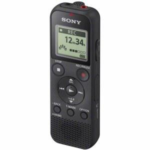 SONY ICD PX370 모노 디지털 음성 녹음기 포함 검정색 내장 녹음기 USB