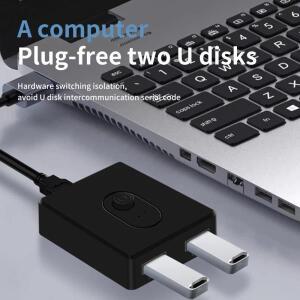 USB 3.0 스위처 KVM 스위치 1x2/2x1 컴퓨터 PC 노트북 용 양방향 허브 키보드 마우스 프린터 U 디스크 2.0