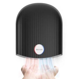 BEZADI 1200W 상업용 핸드 온풍 고속 ABS 냉풍 소재 드라이어 110V 욕실 가정 산업용 검은색 벽걸이형 자동