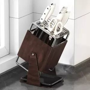스테인 주방 칼보관함 젓가락통 싱크대칼 메탈그레이