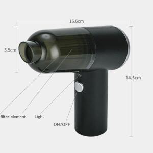 미니 무선 전기 자동차 진공청소기 휴대용 USB 충전형 핸디형 가정용 ABS