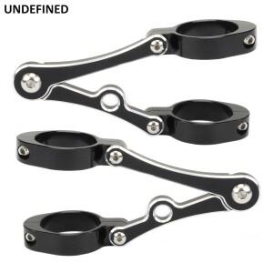 33mm-54mm 헤드 라이트 브래킷 마운트 클램프 포크 튜브 라이트 홀더 오토바이 Bobber 카페 레이서 범용 오