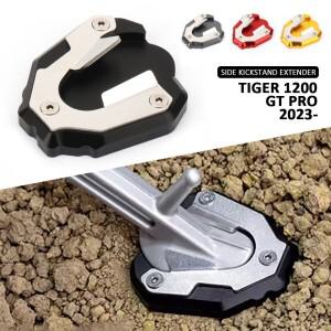 Tiger 1200 Gt Pro 오토바이 킥 스탠드 익스텐더 풋 사이드 스탠드 확장 패드 TIGER 1200 GT PRO 용 미끄럼