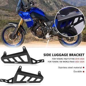 Tenere700 World Raid Tenere 700 T7 T700 2019-2024 오토바이 사이드 수화물 랙 안장 가방 지지대 장착 브
