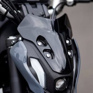 2023 MT07 앞 유리 스크린 바이저 윈드 더블 바이크 오토바이 버블 디플렉터 For YAMAHA MT 07 Accessorie