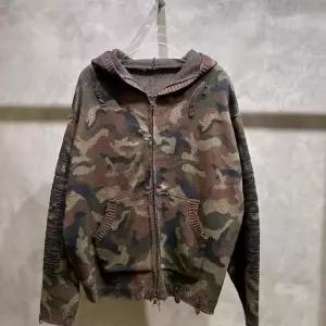 남사친 니트 가을 집업 럭셔리 지금딱 후드 카모플라쥬 스웨터 카디건 OOTD3