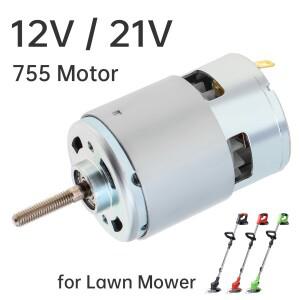 755 DC 모터, 잔디 예초기 범용 교체 부품, 충전식 전기 12V, 21V