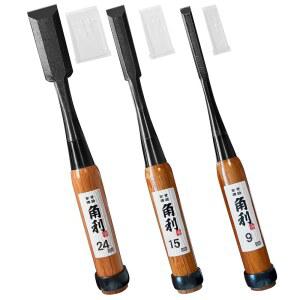 KAKURI 일본 목재 세트 손잡이 목공용 조각 날카로운 도브테일용 손잡이 오크 오아르 나무 장붓구멍 노미 탄소강 레드 일본산 3피스