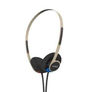 KOSS KPH40 유틸리티 온이어 헤드폰 탈착식 디자인 초경량 가능한 코드 리듬 교체 시스템 베이지
