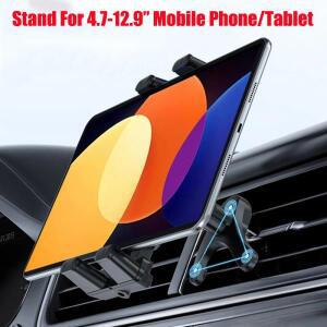 IPad 호환 용 자동차 에어 벤트 범용 홀더 삼성 호환 태블릿 거치대 스탠드 4.7-12.9인치 접이식 스크린 패
