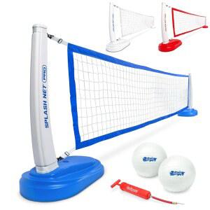 GOSPORTS SPLASH NET PRO 수영장 배구 포함 워터 펌프 화이트 네트 레드 또는 2개와 블루