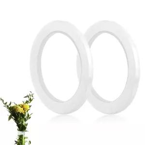 투명 꽃 테이프 신선한 위한 2롤 1/4인치 와이드 방수 얇은 꽃다발 꽃병 바인딩 코르사주 DIY 공예 장식용