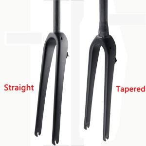 그래블 로드 바이크 UD 풀 카본 파이버 포크, 사이클로크로스 휴대용 플랫 디스크 브레이크, QR 프론트 포