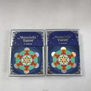 Mandala Tarot by Victoria (만다라 타로카드)예술적 가치와 명상적 기능 프리미엄 덱 2점 귀한 실버입니다
